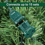 15 FT Pre-lit Christmas Green Garland, Lighted Artificial Pine Garlands with 35 Count Multicolor Lights, alternate view 4
