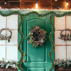 15 FT Pre-lit Christmas Green Garland, Lighted Artificial Pine Garlands with 35 Count Multicolor Lights, alternate view 6