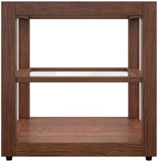 15 in. Dark Wood Countertop Open Back Dry Bakery Display Case, Pastry, Cake and Bread Display with Tempered, alternate view 7