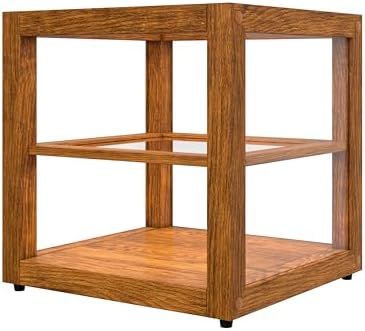 15 in. Light Wood Countertop Open Back Dry Bakery Display Case, Pastry, Cake and Bread Display with Tempered, alternate view