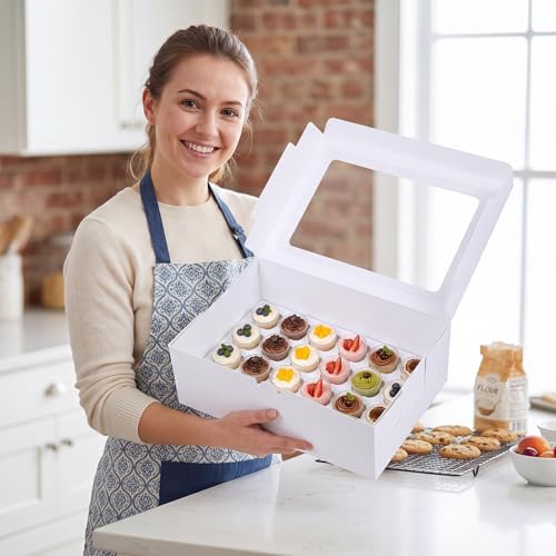 15 Pack Dessert Shooter Box with Window, 24 Count 3 oz, White in 24 Count 3 oz in White, alternate view 2