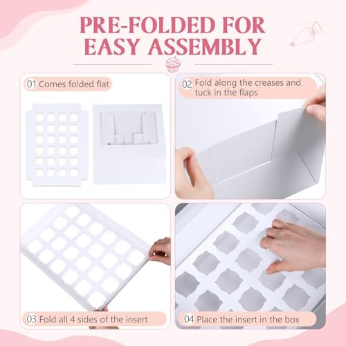 15 Pack Dessert Shooter Box with Window, 24 Count 3 oz, White in 24 Count 3 oz in White, alternate view 6
