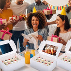 15 Pack Dessert Shooter Box with Window, 24 Count 3 oz, White in 24 Count 3 oz in White, alternate view 7