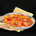 15 Pack Disposable Pizza Pans 12IN, Oven Safe, Aluminium Foil Serving Platters/Trays for Parties, Silver, alternate view 5