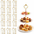 15 Pcs Tiered Tray Hardware Kit, 3-Tier Tiered Plate Hardware, Cake Stand Hardware, Zinc Alloy Rod Fittings for