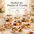 15 Pcs Tiered Tray Hardware Kit, 3-Tier Tiered Plate Hardware, Cake Stand Hardware, Zinc Alloy Rod Fittings for, alternate
