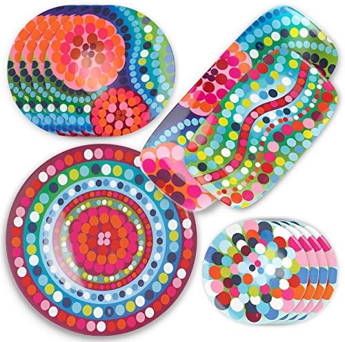 15" Round Platter - Melamine Platters and Serving Ware - Plate, Dish, Serving, Collection - Bindi in 15" Round, alternate
