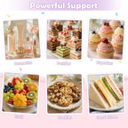 15 Sets 3 Tiered Cake Stand Hardware Kit, Heavy Duty in Silver, alternate view 6