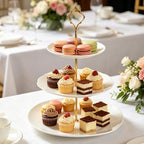 15 Sets 3 Tiered Cake Stand Hardware Kit, Zinc-Alloy, Gold Crown in Golden, alternate view 7