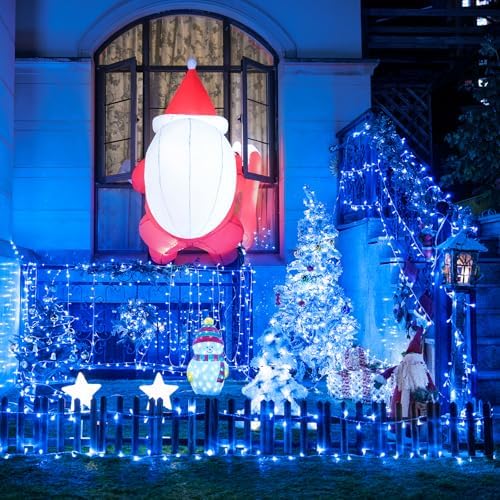 150 LED Blue String Lights Indoor, Blue Halloween Lights Outdoor, alternate view 5