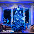 150 LED Blue String Lights Indoor, Blue Halloween Lights Outdoor, alternate view 6