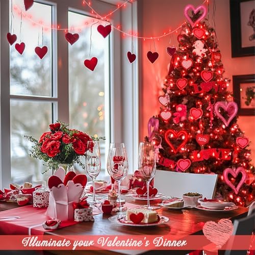 150 LED Connectable Red Christmas Lights Indoor Outdoor Waterproof, alternate view 2
