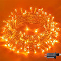 150 LED Orange Halloween Lights Indoor, Fall Lights Plug in in Orange