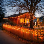150 LED Orange Halloween Lights Indoor, Fall Lights Plug in in Orange, alternate view 5