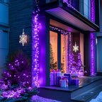 150 LED Purple String Lights, Connectable Halloween Lights Indoor, alternate view 2