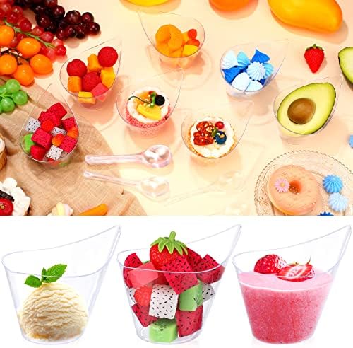 150 Pack 7 Oz Clear Clear Plastic Dessert Cups in 7 oz in Clear, alternate view 5