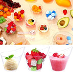 150 Pack 7 Oz Clear Clear Plastic Dessert Cups in 7 oz in Clear, alternate view 5
