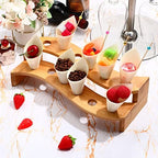 150 Pcs Charcuterie Cones with Wood Ice Cream Cone Food Holder in Natural Wood, alternate view 2