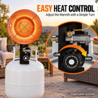 15000 Btu Outdoor Propane Heater Top, Single Tank Top Propane Outdoor Heater, 1 Burner Tanks Tops Propanes Patio, alternate
