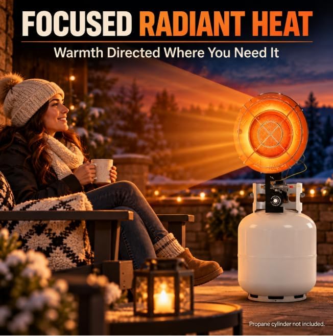 15000 Btu Outdoor Propane Heater Top, Single Tank Top Propane Outdoor Heater, 1 Burner Tanks Tops Propanes Patio, alternate