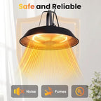 1500W Hanging Patio Heater, Ceiling-Mounted Infrared Heater, alternate view 6