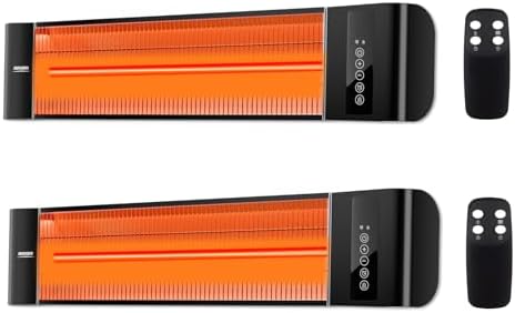 1500W Outdoor Electric Heater Patio, Wall-mounted Heater