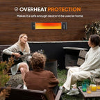 1500W Outdoor Electric Heater Patio, Wall-mounted Heater, alternate view 6
