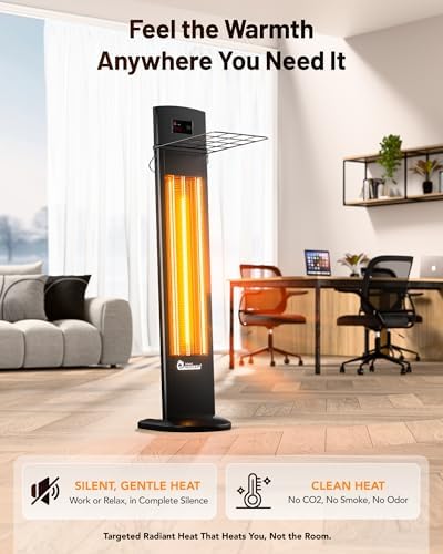 1500W Portable Infrared Indoor and Outdoor Space Heater, alternate view 3