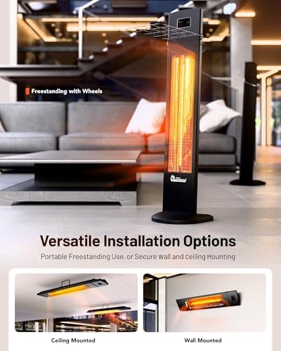 1500W Portable Infrared Indoor and Outdoor Space Heater, alternate view 4