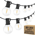 150FT G40 LED Globe String Lights Outdoor Waterproof Shatterproof
