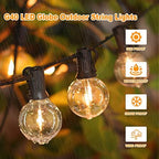 150FT G40 LED Globe String Lights Outdoor Waterproof Shatterproof, alternate view 4