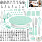158 Cake Decorating Kit Baking Supplies Tools for Beginners & Pros in Green