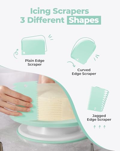 158 Cake Decorating Kit Baking Supplies Tools for Beginners & Pros in Green, alternate view 4