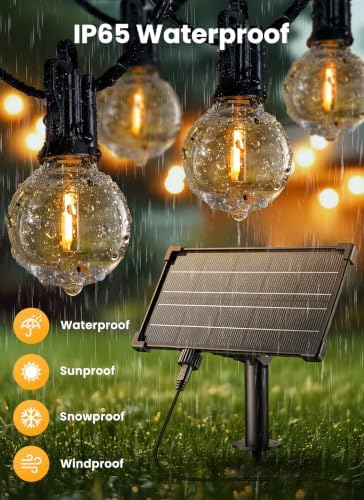 158FT 77LED Solar String Lights Outdoor with Remote & USB Port, alternate view 3