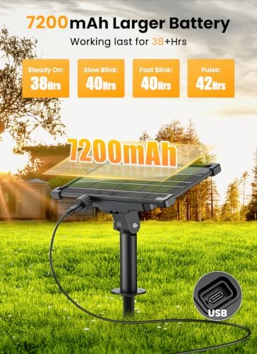 158FT 77LED Solar String Lights Outdoor with Remote & USB Port, alternate view 4