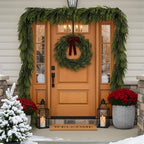 15FT Christmas Norfolk Pine Garland Real Touch Pine Artificial Garlands Faux Greenery Garland Winter Christmas, alternate