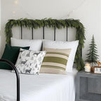 15FT Christmas Norfolk Pine Garland Real Touch Pine Artificial Garlands Faux Greenery Garland Winter Christmas, alternate