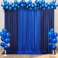 15ft x 10ft Royal Blue and Navy Blue Backdrop Curtains Panels for Parties Wedding, Wrinkle Free Backdrop Drapes
