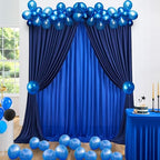 15ft x 10ft Royal Blue and Navy Blue Backdrop Curtains Panels for Parties Wedding, Wrinkle Free Backdrop Drapes, alternate