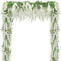 15Pcs Total 108FT Wisteria Artificial Flowers Garland for Decor
