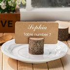 15Pcs Wood Place Card Holders & 26Pcs Place Cards, Table Number Holders, Rustic Party Decor, Wooden Sign holder, alternate