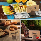 15Pcs Wood Place Card Holders & 26Pcs Place Cards, Table Number Holders, Rustic Party Decor, Wooden Sign holder, alternate