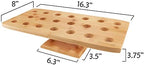 16.3 Inch Natural Bamboo Wide Oblong Food Cone Display Tamaki Stand for Restaurants, Catered Events, Party or, alternate view
