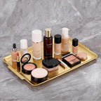 16.3" x 11" Gold Serving Trays Set of 2, Stainless Steel in Gold-40x28cm, alternate view 6