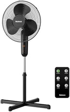 16" Digital Stand Fan, 80° Oscillation, 3 Speeds, 3 Modes, 7.5 Hour Timer, Adjustable Height, 30° Adjustable