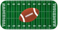 16" Football Field Melamine Platter