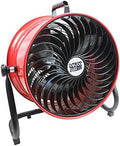 16" High Velocity Turbo Fan with Pivoting Head - Efficient Air Circulation, High-Velocity Drum Fan Ideal for
