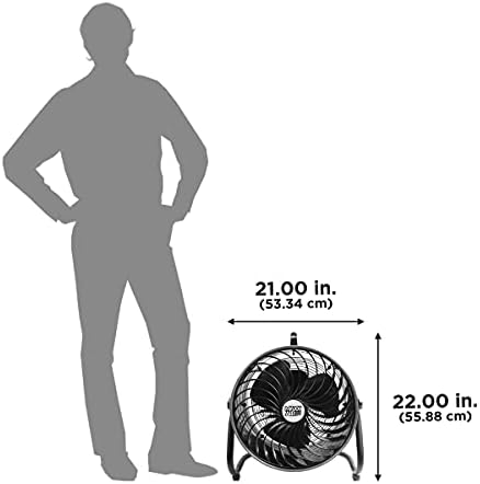 16" High Velocity Turbo Fan with Pivoting Head - Efficient Air Circulation, High-Velocity Drum Fan Ideal for, alternate view