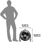 16" High Velocity Turbo Fan with Pivoting Head - Efficient Air Circulation, High-Velocity Drum Fan Ideal for, alternate view