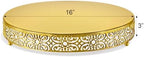 16 Inch Cake Stand, Metal Round Cake Stands Set with Modern Design White Dessert Display Cupcake Stands Plates, alternate